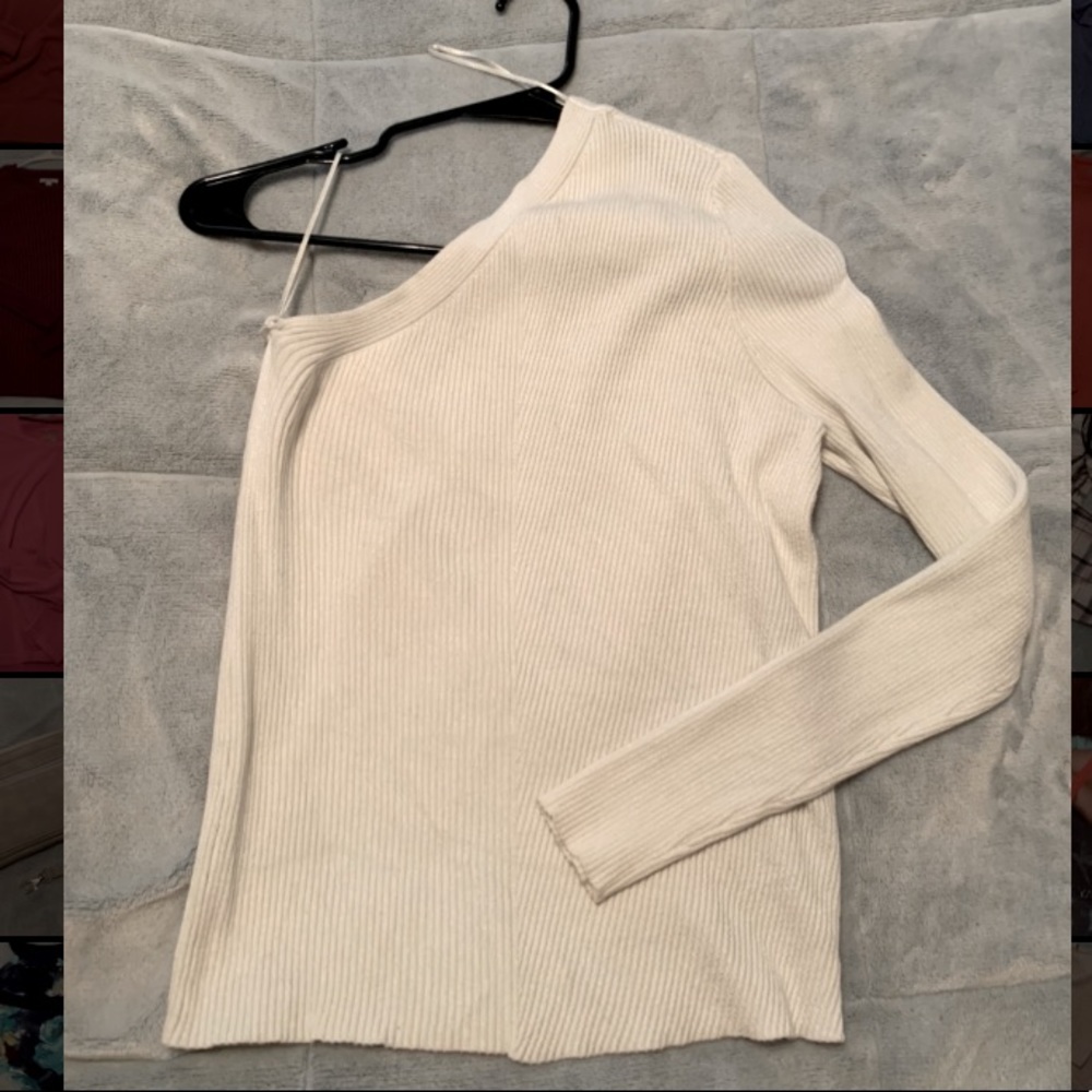 Nine West One-Shoulder Sweater
